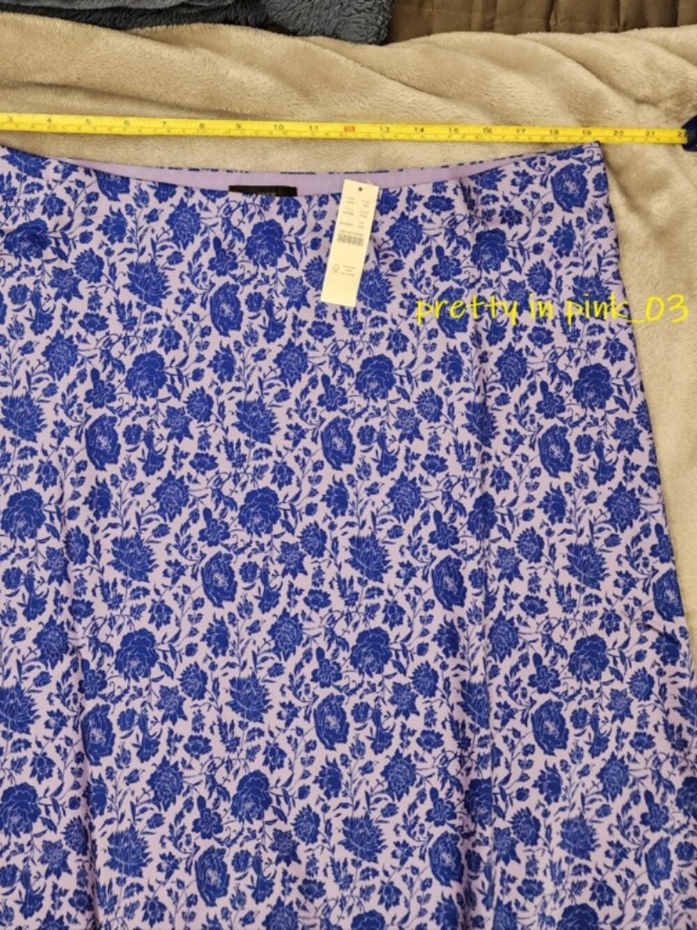 JCREW NEW Women's Pull-on Slip Skirt in ROSE VINES XXL NWT - Picture 12 of 12